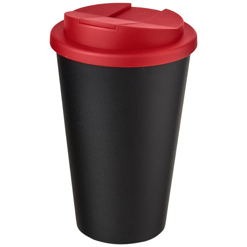 Gobelet isolant promotionnel 350ml Americano® noir / Rouge